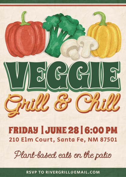 Vegetable-themed grilling event