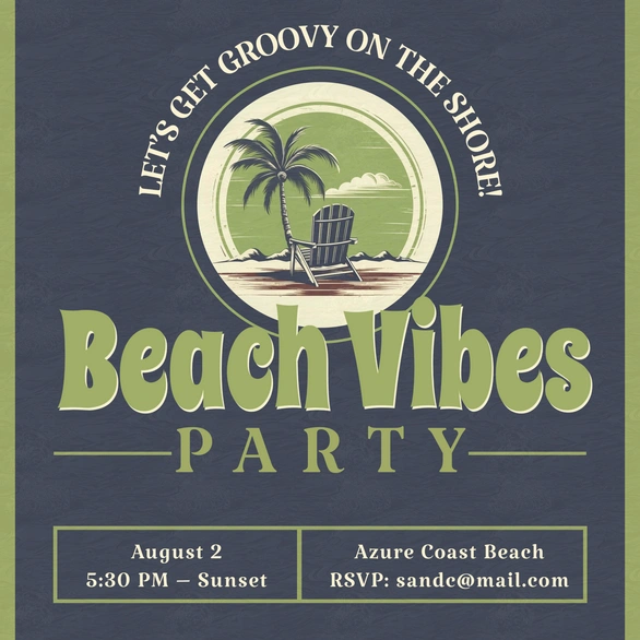 Beach Party Invitation