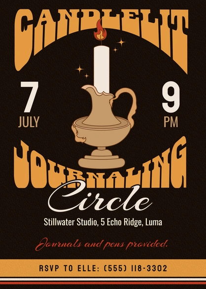 Candlelit Journaling Event