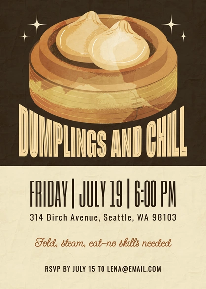 Food Event Invitation