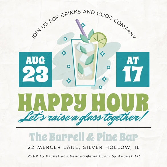 Invitation for Happy Hour