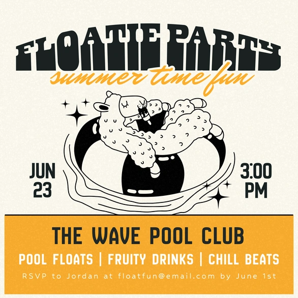Floatie Party Invitation
