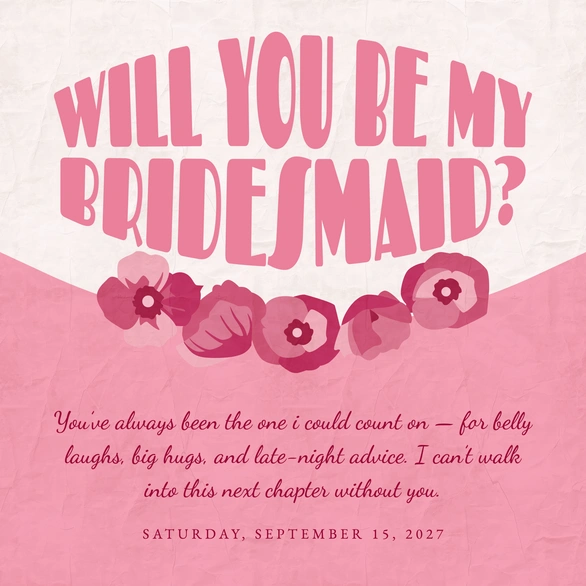 Bridesmaid Invitation