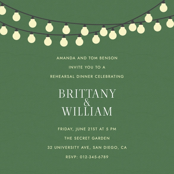 Rehearsal Dinner for Brittany & William