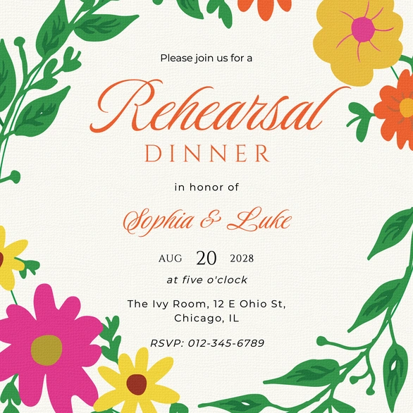 Rehearsal Dinner for Sophia & Luke