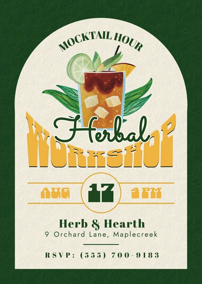 Herbal Workshop Invitation