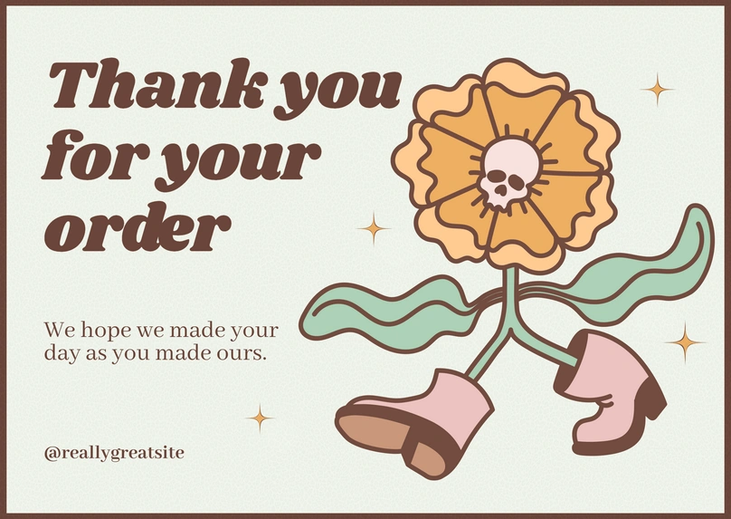 Thank You for Your Order