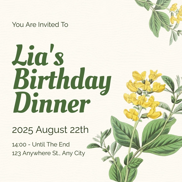 Birthday Party Invitation
