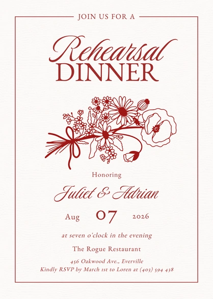 Rehearsal Dinner