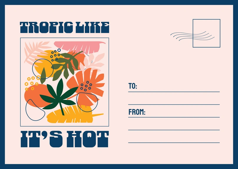 Tropical Postcard Design