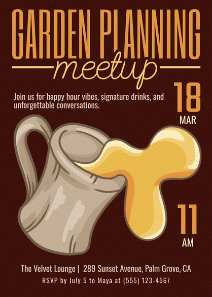 Garden Planning Meetup Event Invitation