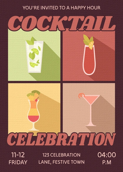 Cocktail Celebration Invitation
