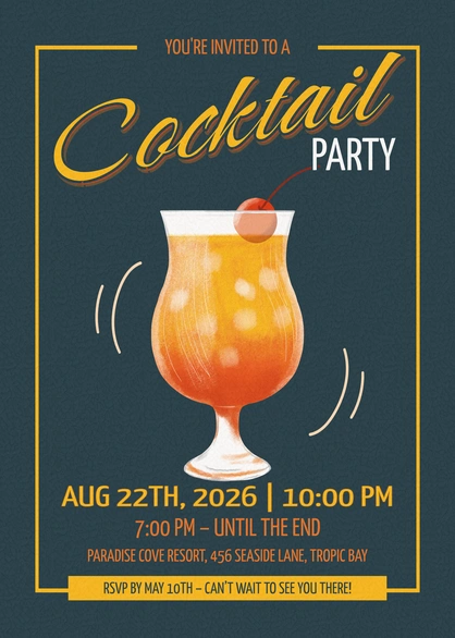 Invitation to a cocktail party