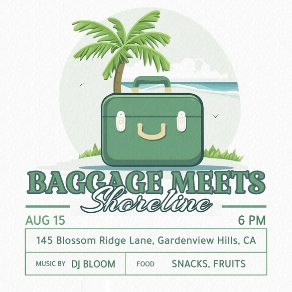 Beach Event Invitation