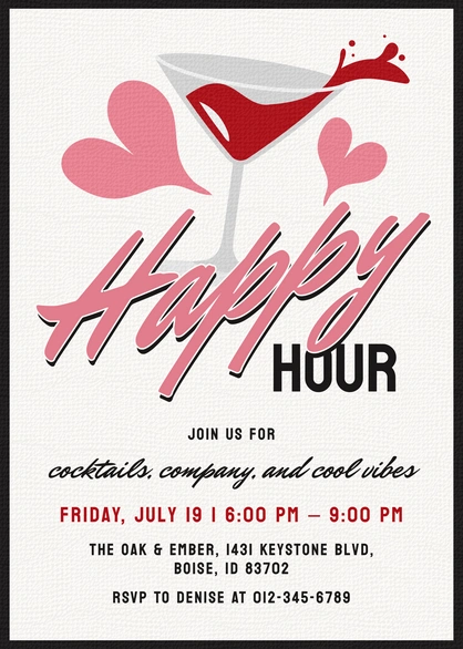 Invitation to a Happy Hour Event