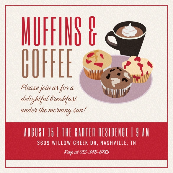Invitation to a breakfast event