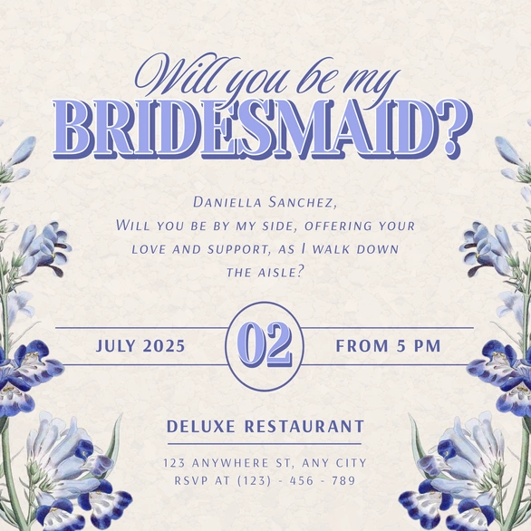 Bridesmaid Invitation