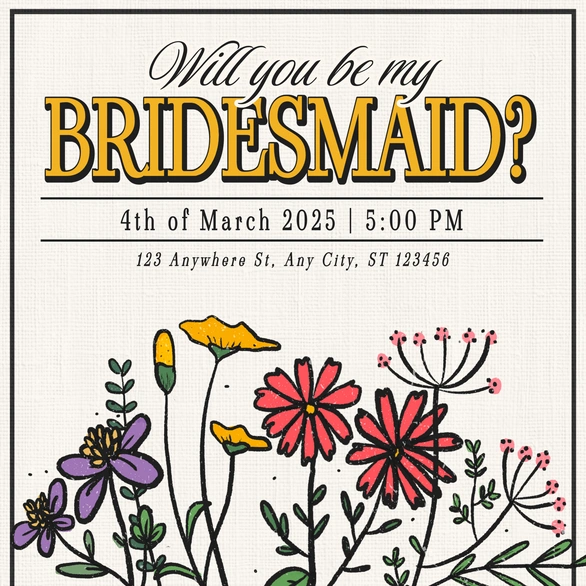 Bridesmaid Invitation
