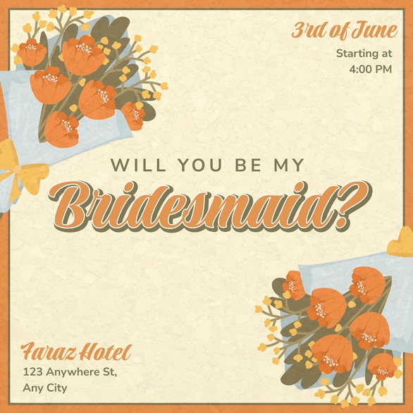 Bridesmaid Invitation