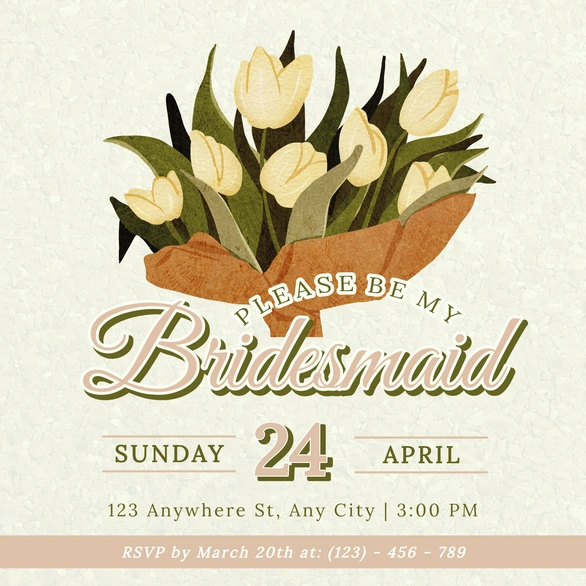 Bridesmaid Invitation