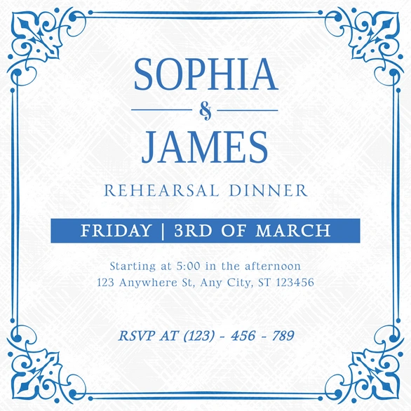 Rehearsal Dinner Invitation