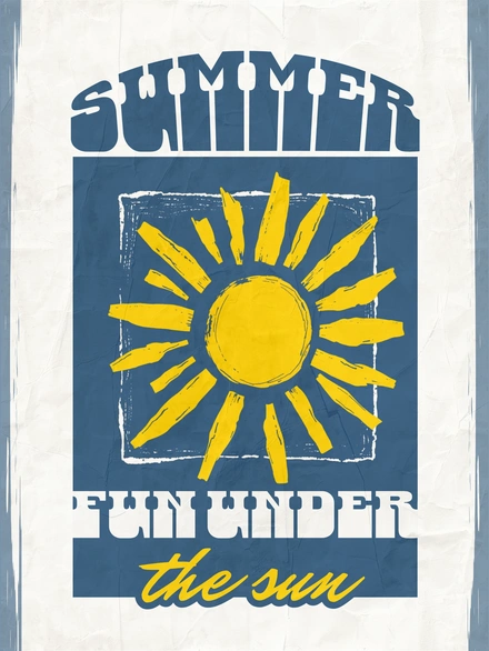 Summer Fun Under the Sun Poster