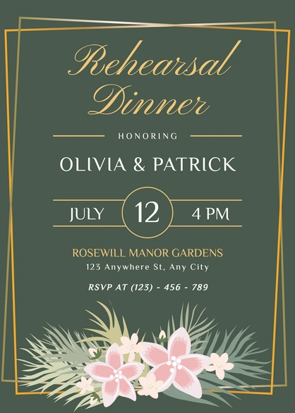 Rehearsal Dinner
