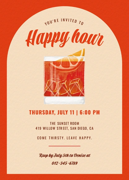 Invitation to a social event