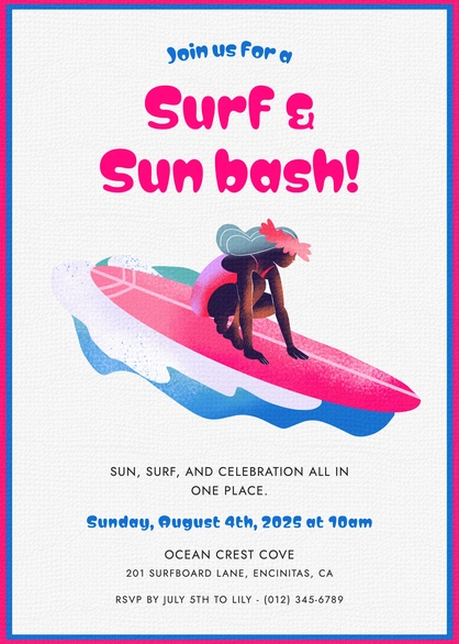 Surf & Sun Bash Event