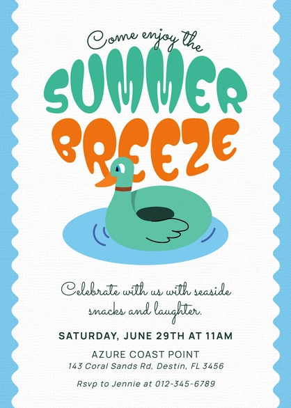 Summer Event Invitation