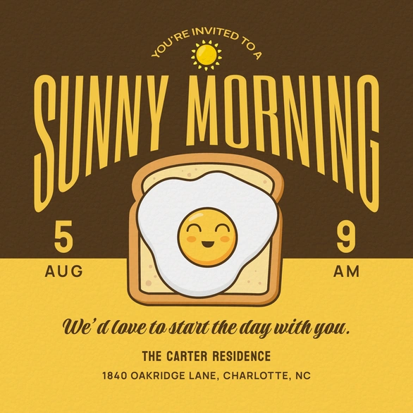 Invitation to a breakfast event