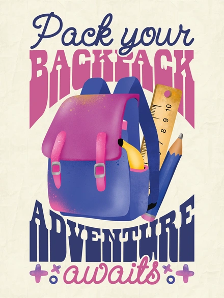 Back-to-school poster