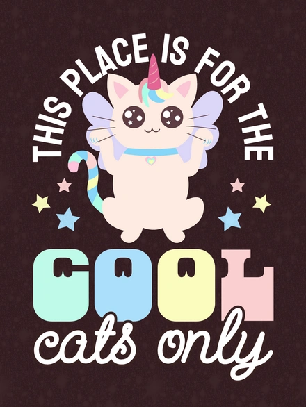 Cute animal illustration with text