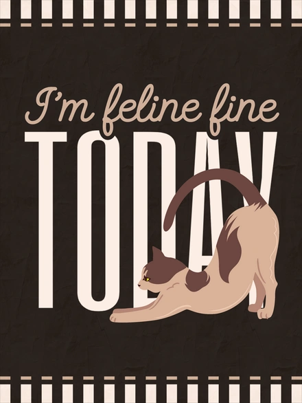 Cat-themed Poster