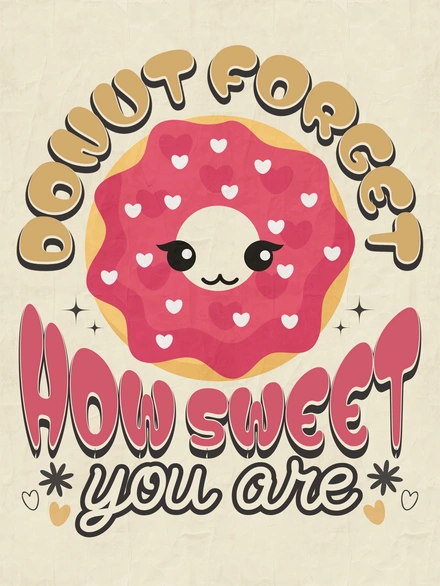 Cute Donut Graphic