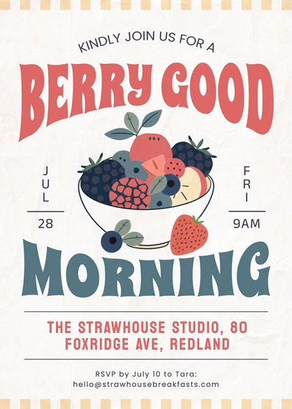 Breakfast Event Invitation