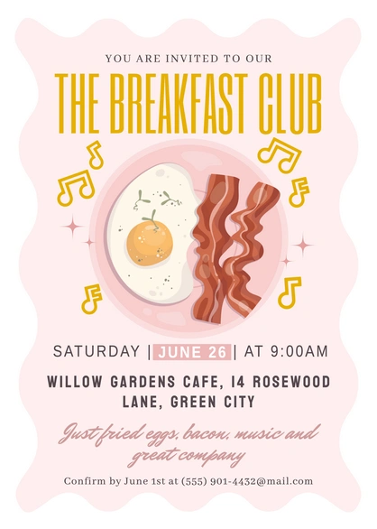 Breakfast Event Invitation