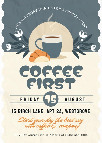 Coffee Event Invitation