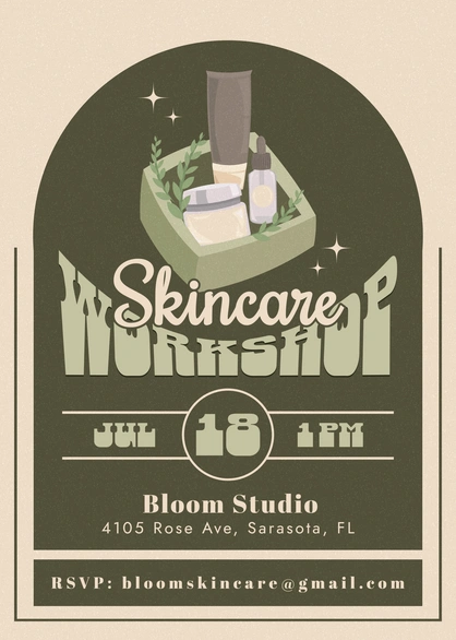 Skincare Workshop Event Promotion