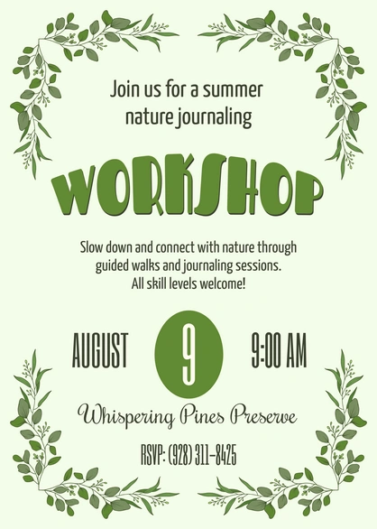 Nature Journaling Workshop