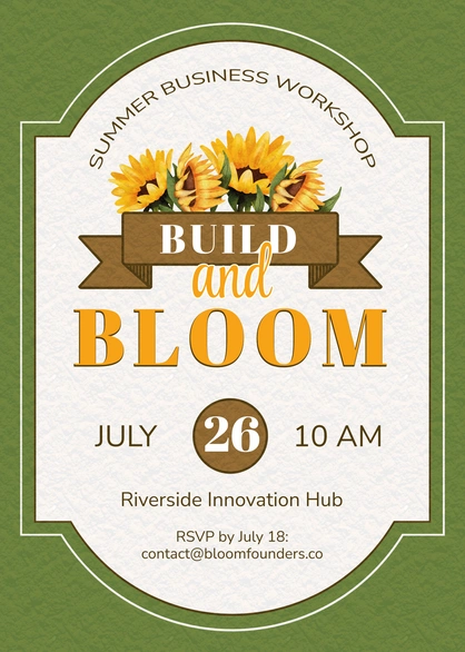Business Workshop Invitation
