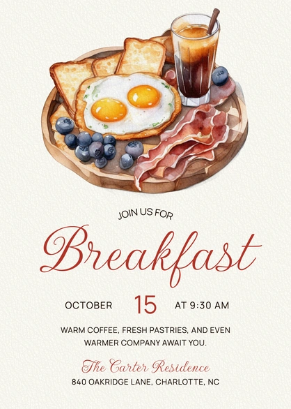 Breakfast Invitation