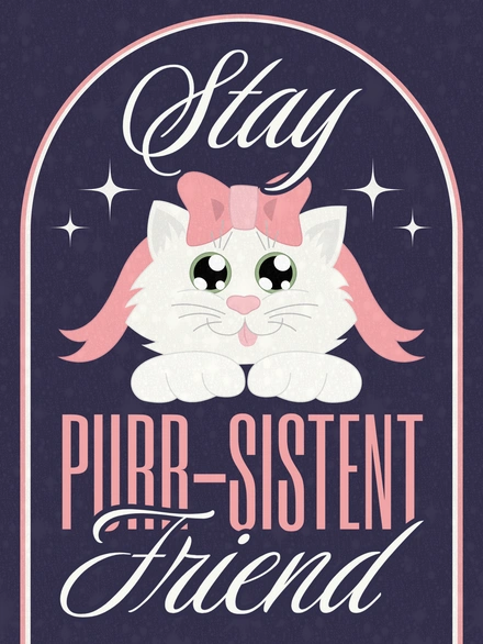 Cat-themed Motivational Poster