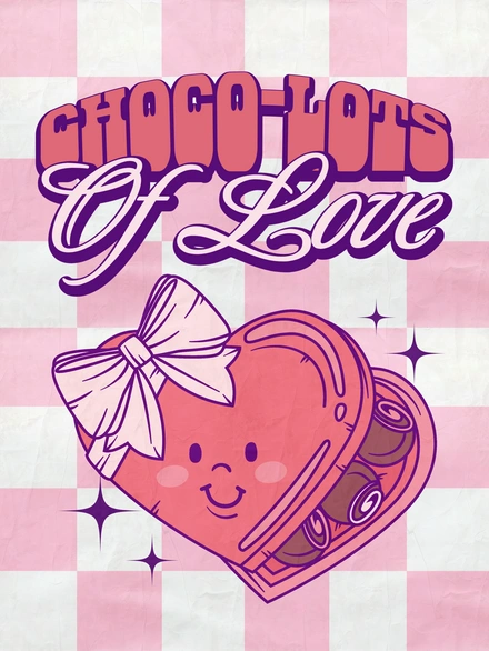 Valentine's Day Chocolate Gift Poster