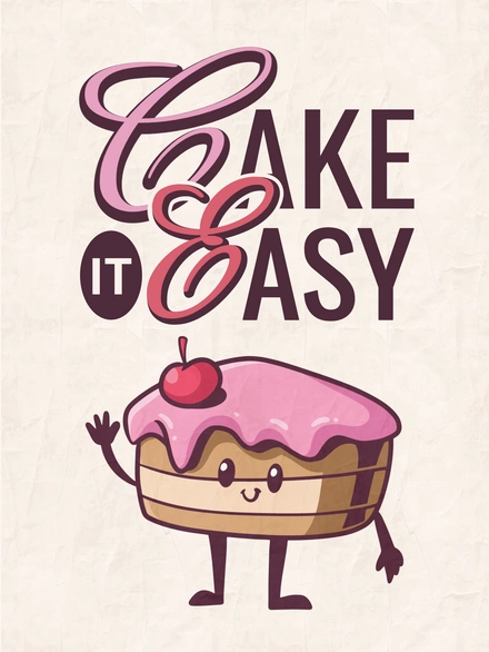 Motivational Cake Illustration