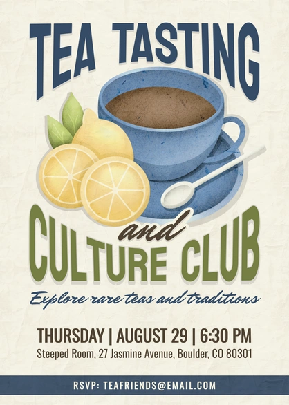 Tea Tasting and Culture Club