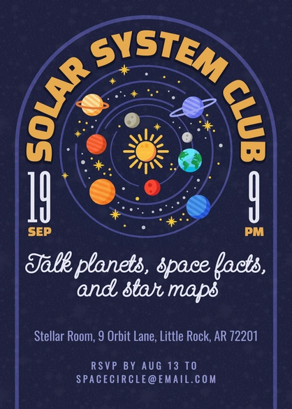 Solar System Club Event