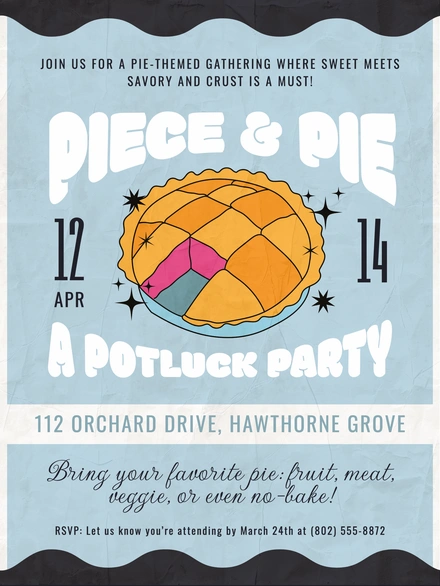 Potluck Party Invitation