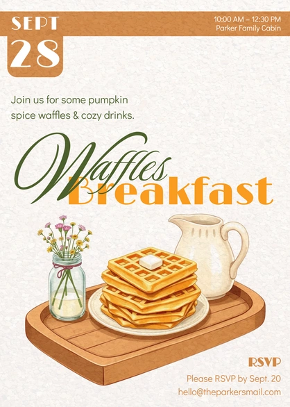 Waffles Breakfast Event