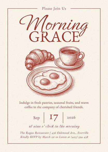 Breakfast Invitation